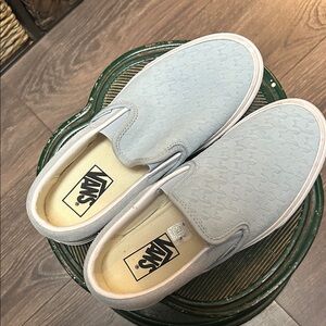 Vans unisex Light Blue Slip-On Shoes